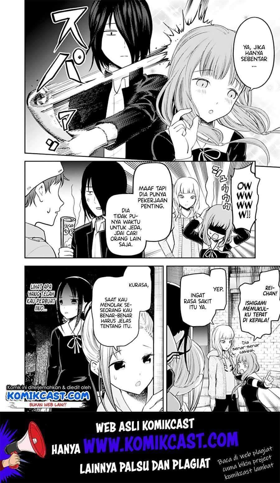 Kaguya-sama wa Kokurasetai – Tensai-tachi no Renai Zunousen Chapter 130 Bahasa Indonesia