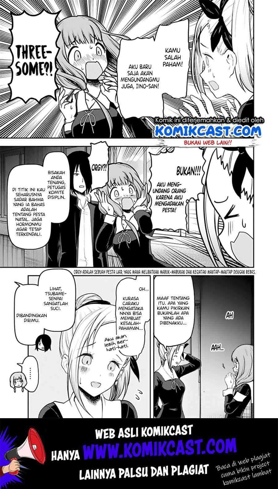 Kaguya-sama wa Kokurasetai – Tensai-tachi no Renai Zunousen Chapter 140 Bahasa Indonesia