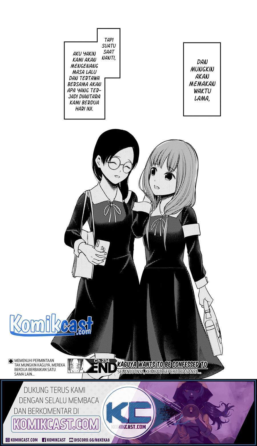 Kaguya-sama wa Kokurasetai – Tensai-tachi no Renai Zunousen Chapter 234 Bahasa Indonesia