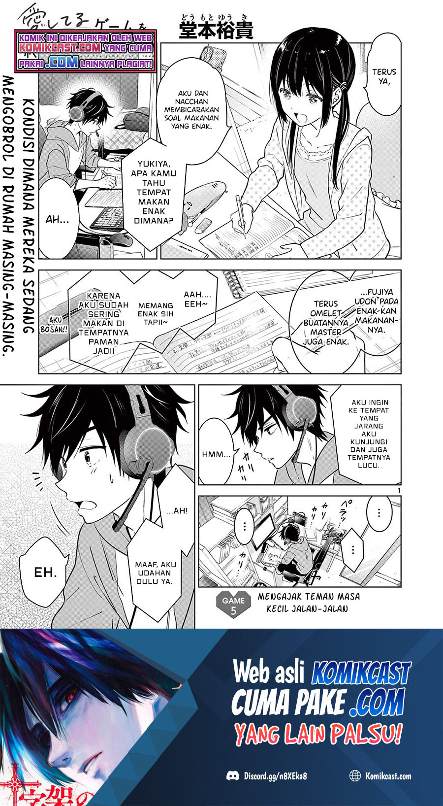 Aishiteru Game wo Owarasetai Chapter 05 Bahasa Indonesia