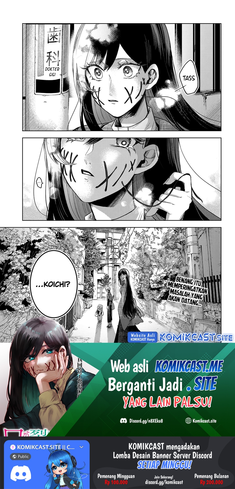 Kuchi ga Saketemo Kimi ni wa Chapter 55 Bahasa Indonesia