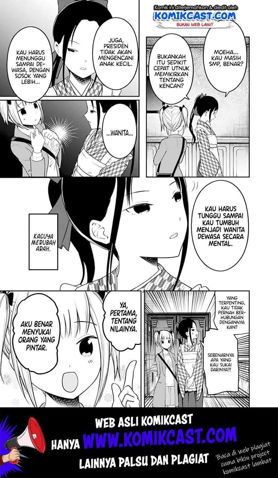 Kaguya-sama wa Kokurasetai – Tensai-tachi no Renai Zunousen Chapter 126 Bahasa Indonesia