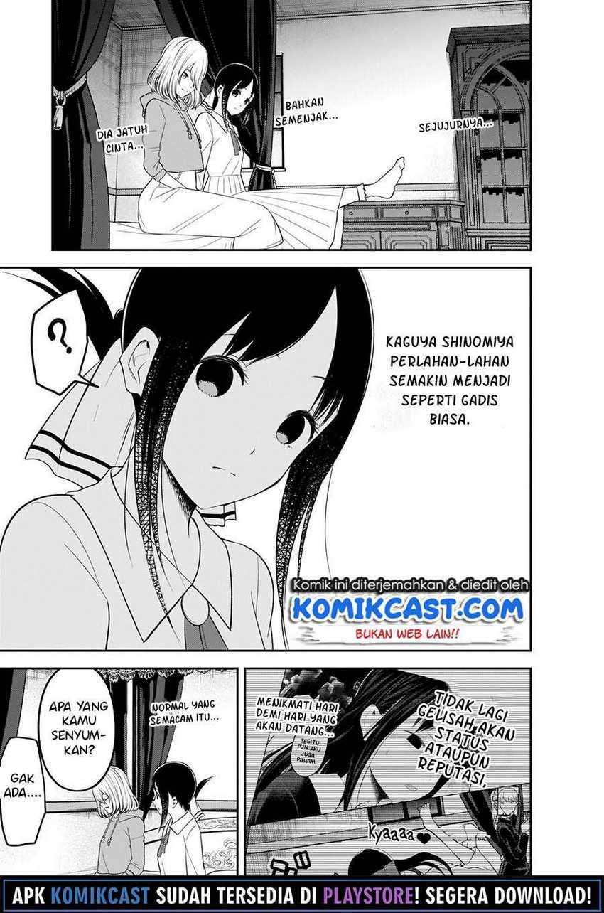 Kaguya-sama wa Kokurasetai – Tensai-tachi no Renai Zunousen Chapter 221 Bahasa Indonesia