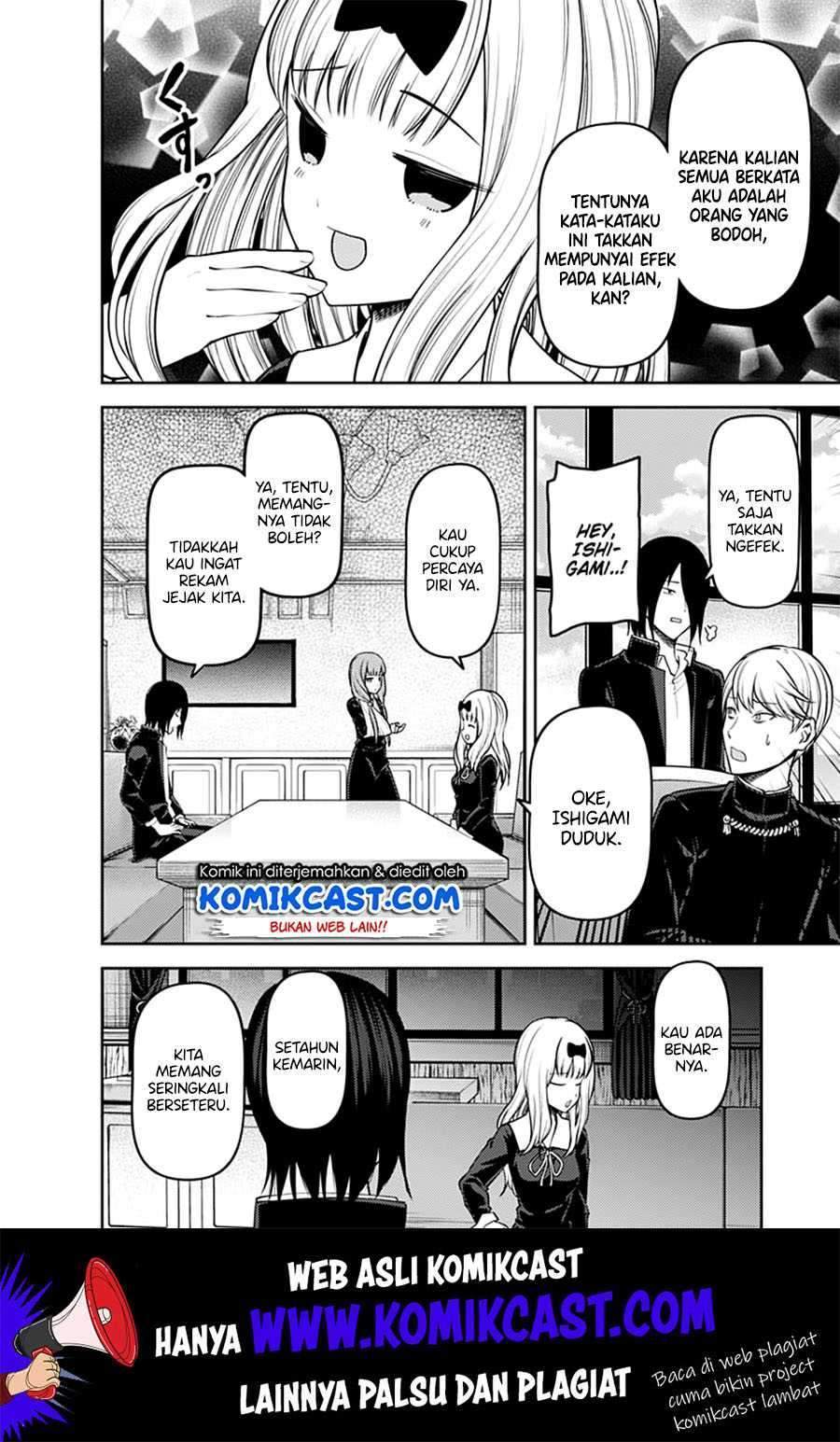 Kaguya-sama wa Kokurasetai – Tensai-tachi no Renai Zunousen Chapter 164 Bahasa Indonesia