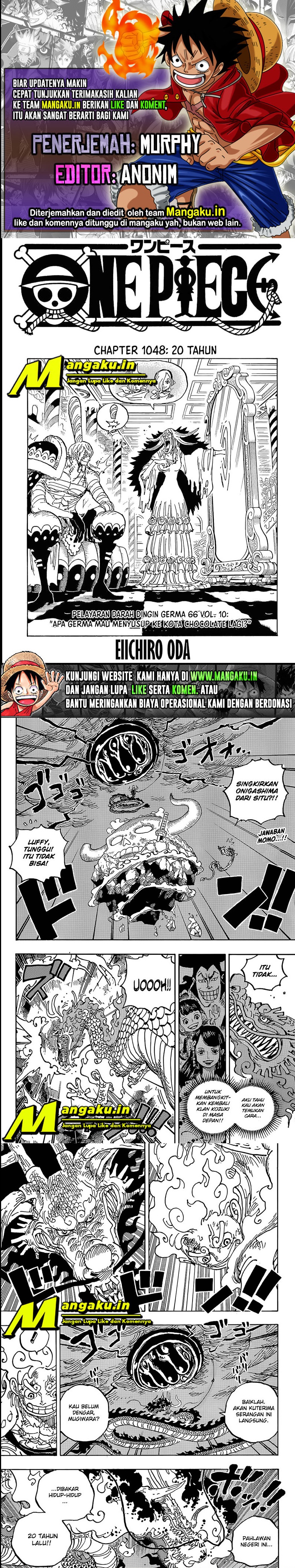 One Piece Chapter 1048 HQ Bahasa Indonesia