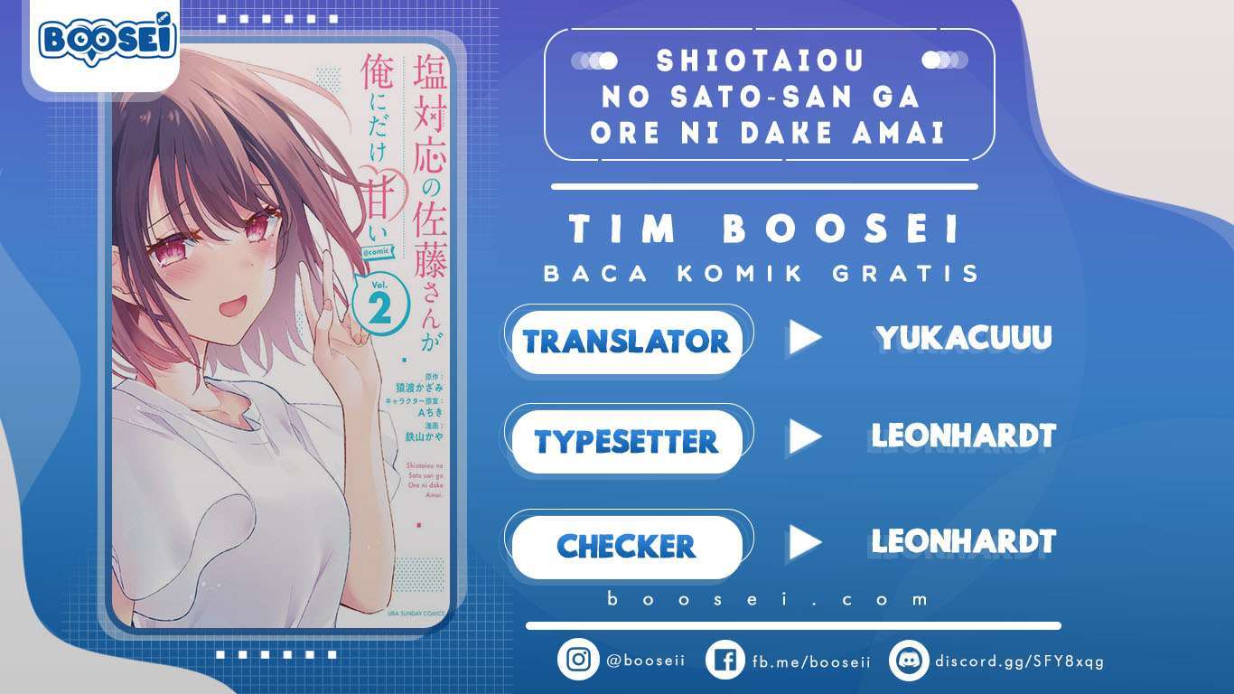 Shiotaiou no Sato-san ga Ore ni dake Amai Chapter 12 Bahasa Indonesia