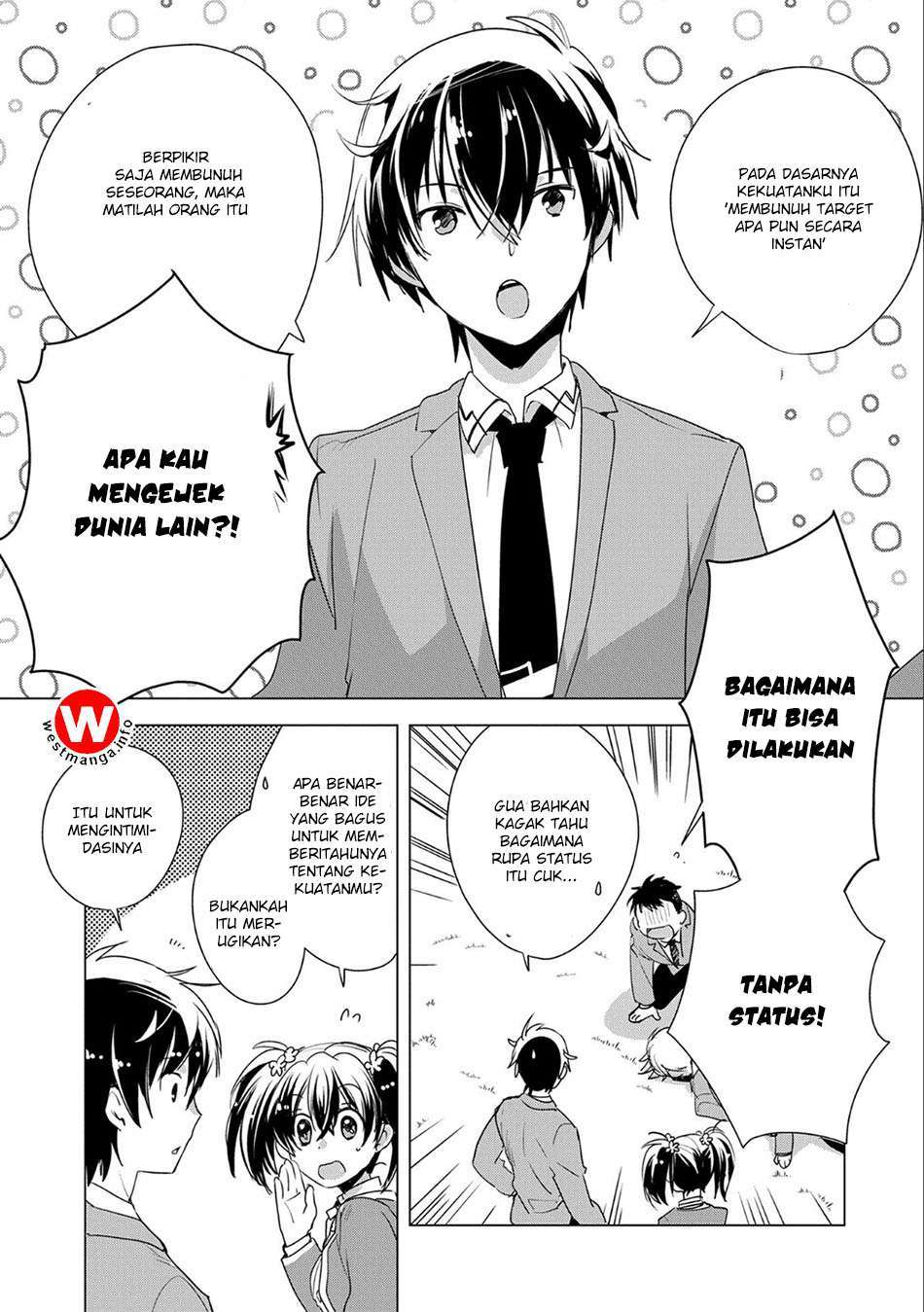 Sokushi Cheat ga Saikyou Sugite Isekai no Yatsura ga Marude Aite ni Naranai n desu ga Chapter 02 Bahasa Indonesia