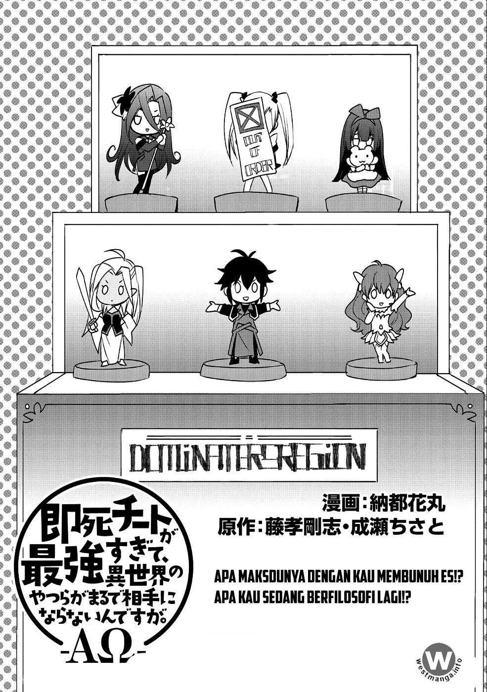 Sokushi Cheat ga Saikyou Sugite Isekai no Yatsura ga Marude Aite ni Naranai n desu ga Chapter 09 Bahasa Indonesia