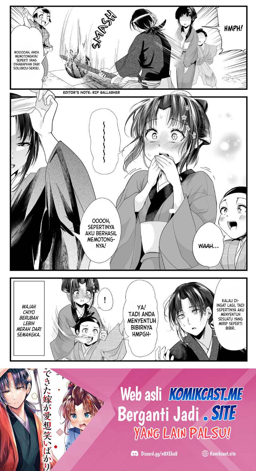 My New Wife Is Forcing Herself to Smile Chapter 69 Bahasa Indonesia