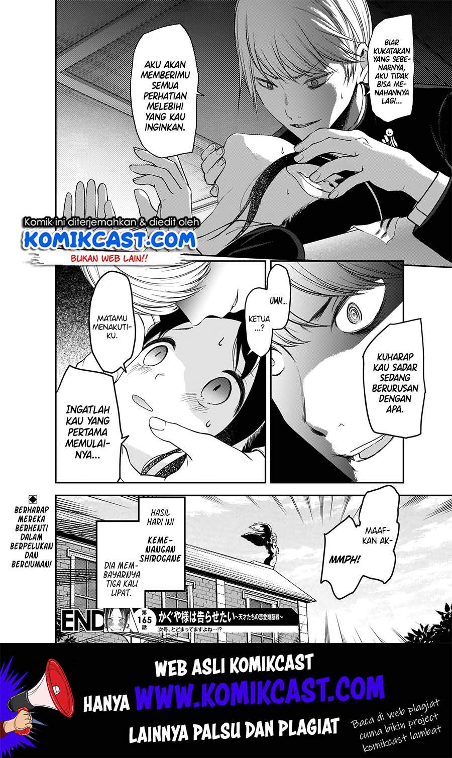 Kaguya-sama wa Kokurasetai – Tensai-tachi no Renai Zunousen Chapter 175 Bahasa Indonesia